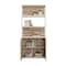 Sauder Nova Loft Bookcase With Doors Ka , Open shelving for storage and display of books or home decor 433801 - alternate 5